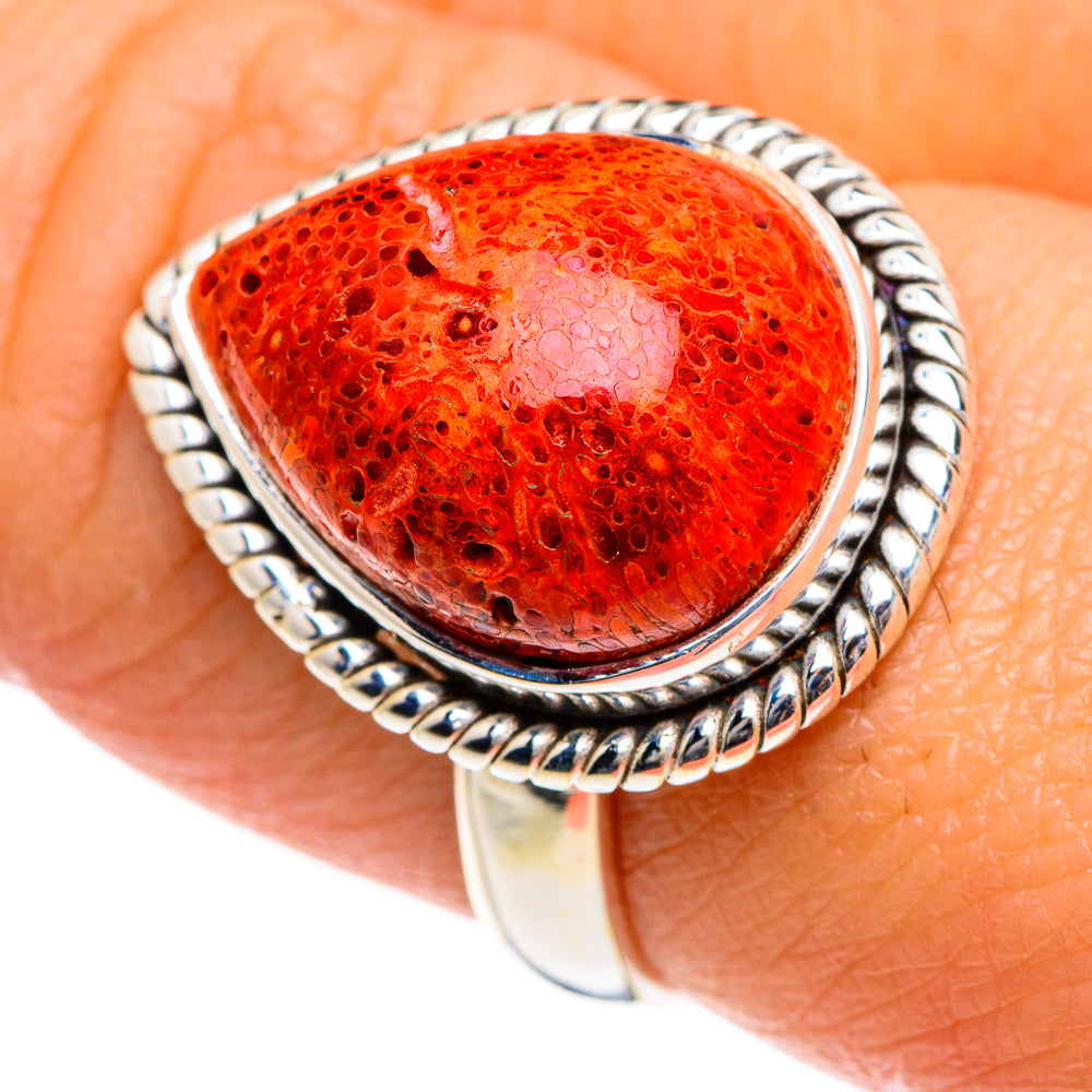 Sponge Coral Rings handcrafted by Ana Silver Co - RING84527