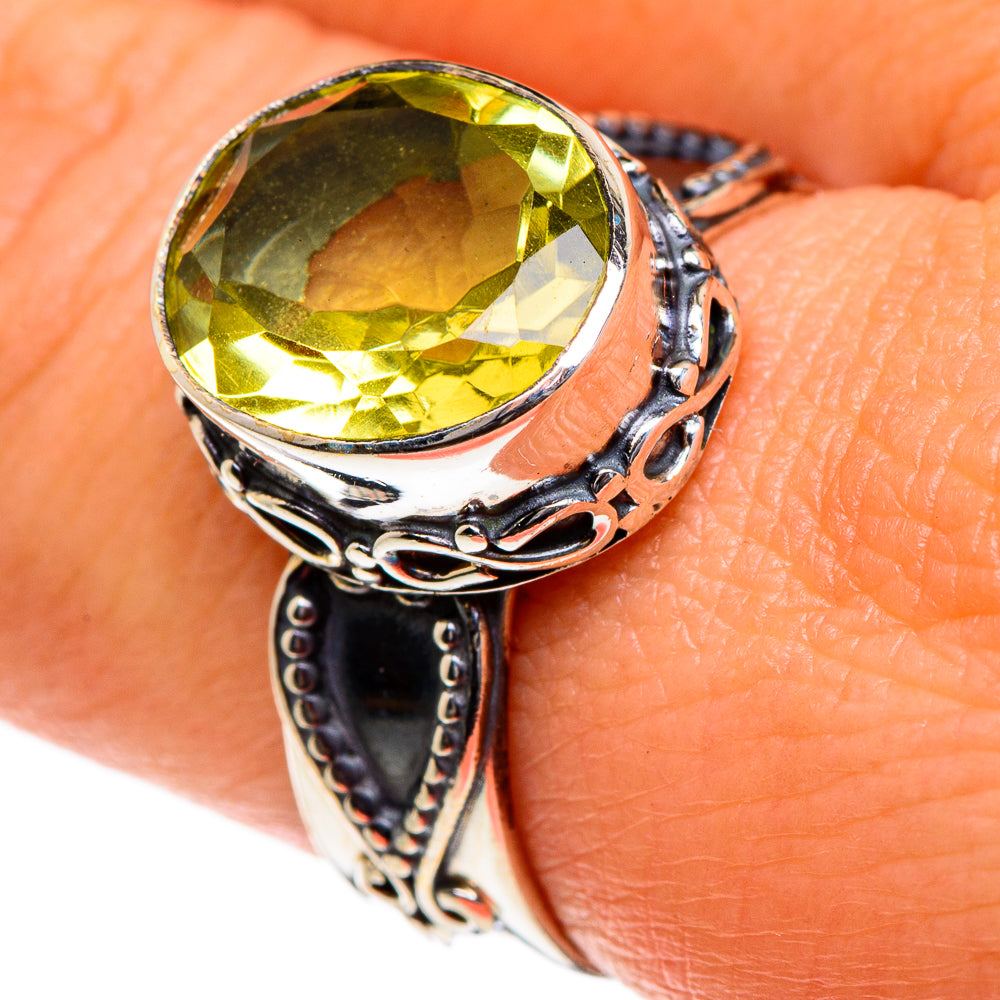 Lemon Quartz Rings handcrafted by Ana Silver Co - RING84544
