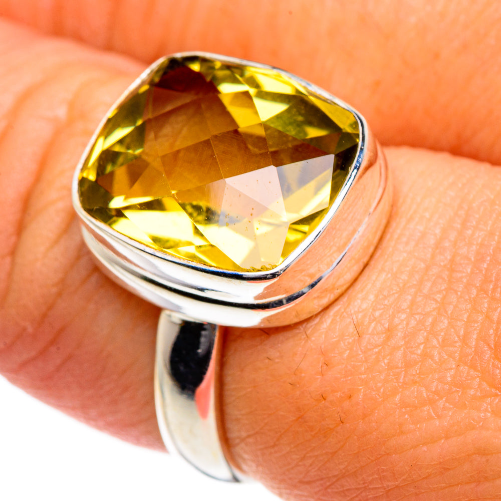 Lemon Quartz Rings handcrafted by Ana Silver Co - RING84545