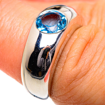 Blue Topaz Rings handcrafted by Ana Silver Co - RING84548