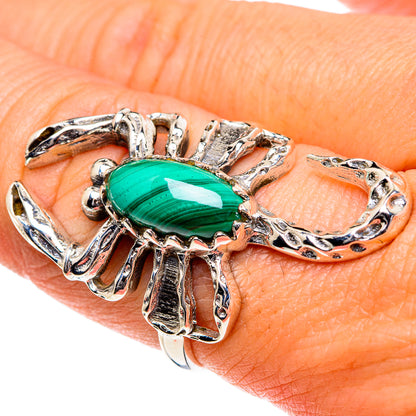 Malachite Rings handcrafted by Ana Silver Co - RING84554