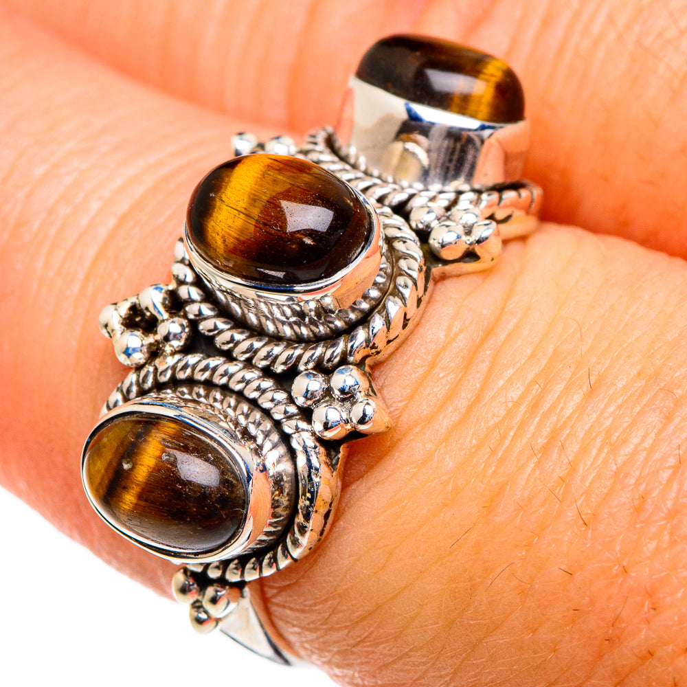 Tiger Eye Rings handcrafted by Ana Silver Co - RING84557