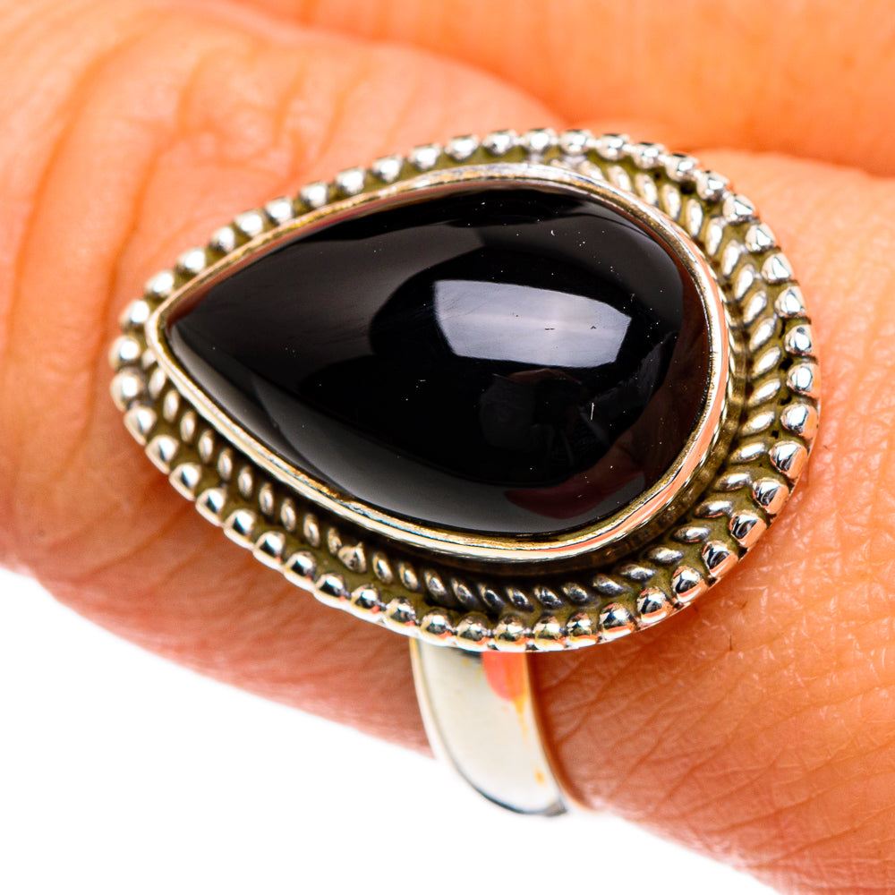 Black Onyx Rings handcrafted by Ana Silver Co - RING84572