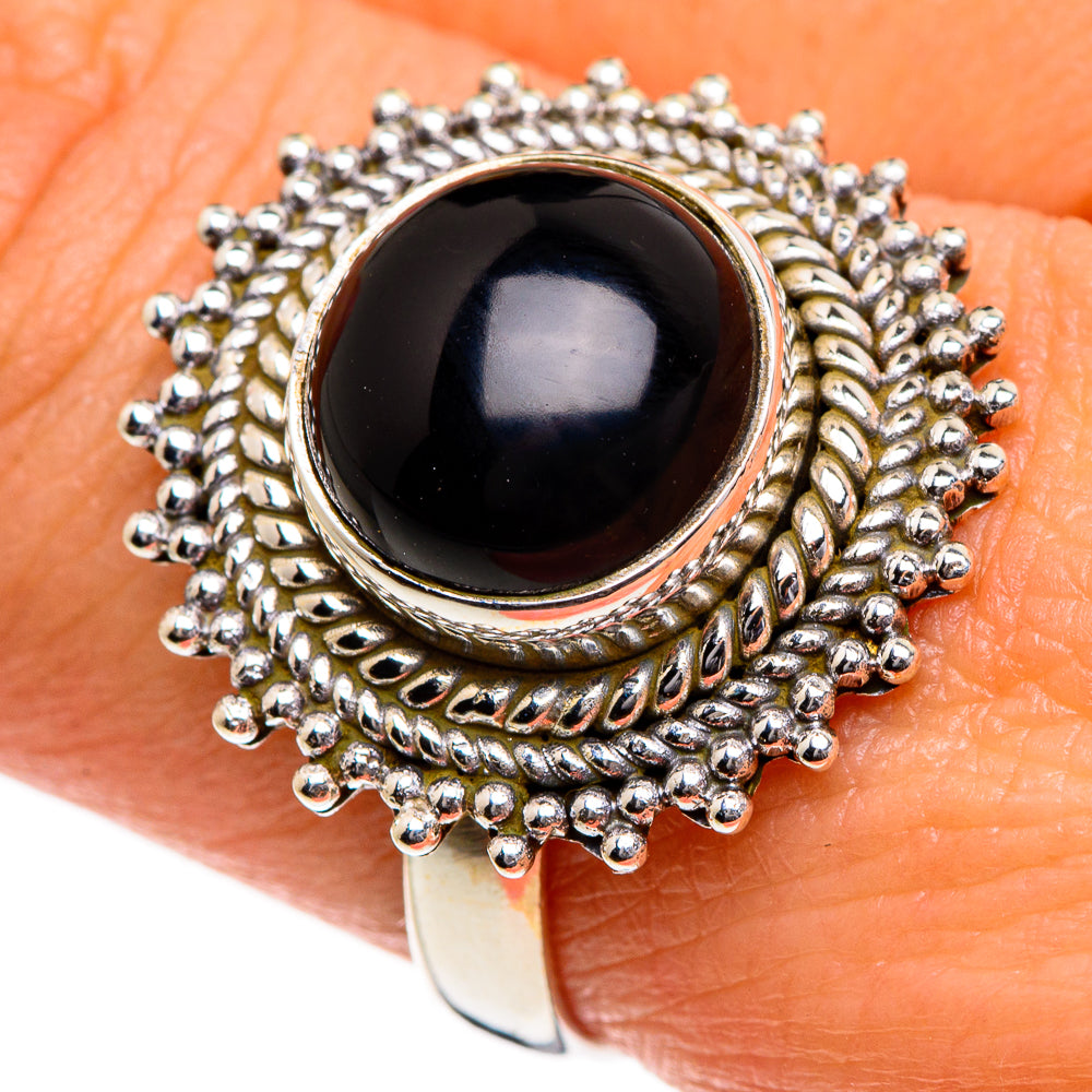 Black Onyx Rings handcrafted by Ana Silver Co - RING84573
