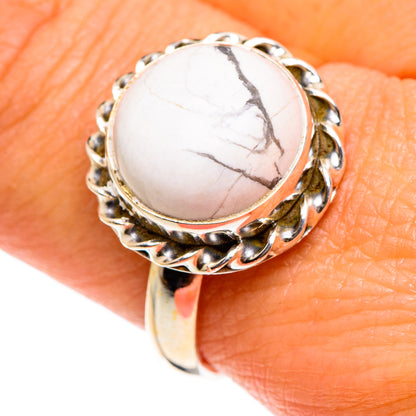 Howlite Rings handcrafted by Ana Silver Co - RING84579