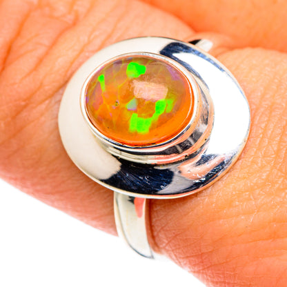 Ethiopian Opal Rings handcrafted by Ana Silver Co - RING84580