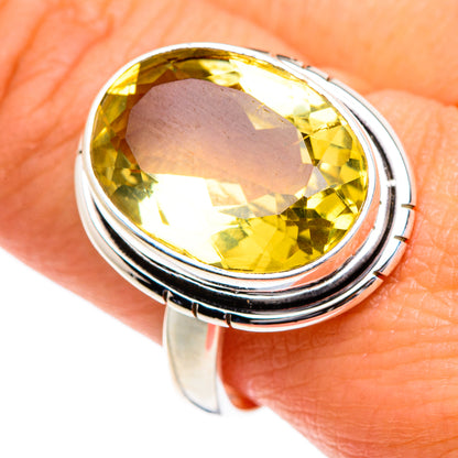 Lemon Quartz Rings handcrafted by Ana Silver Co - RING84582