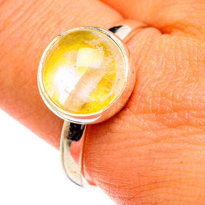 Yellow Moonstone Rings handcrafted by Ana Silver Co - RING84583