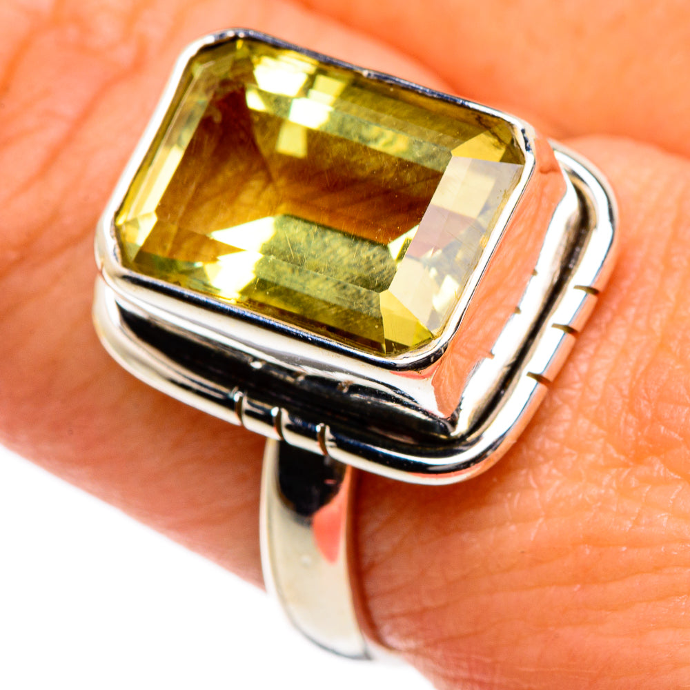 Lemon Quartz Rings handcrafted by Ana Silver Co - RING84584
