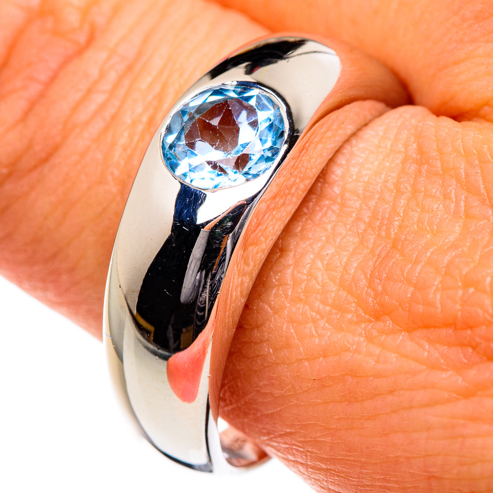 Blue Topaz Rings handcrafted by Ana Silver Co - RING84588