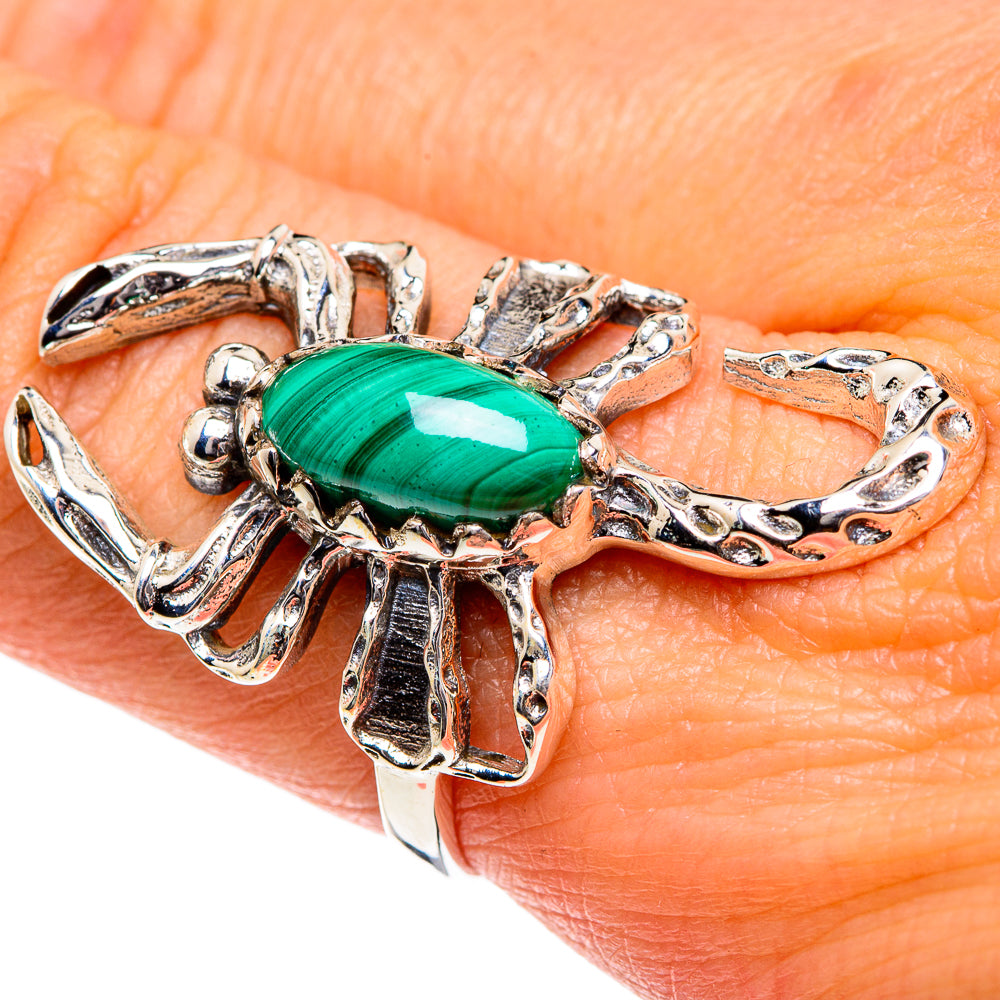 Malachite Rings handcrafted by Ana Silver Co - RING84590