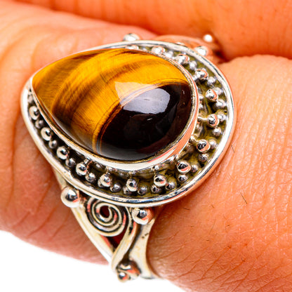 Tiger Eye Rings handcrafted by Ana Silver Co - RING84595