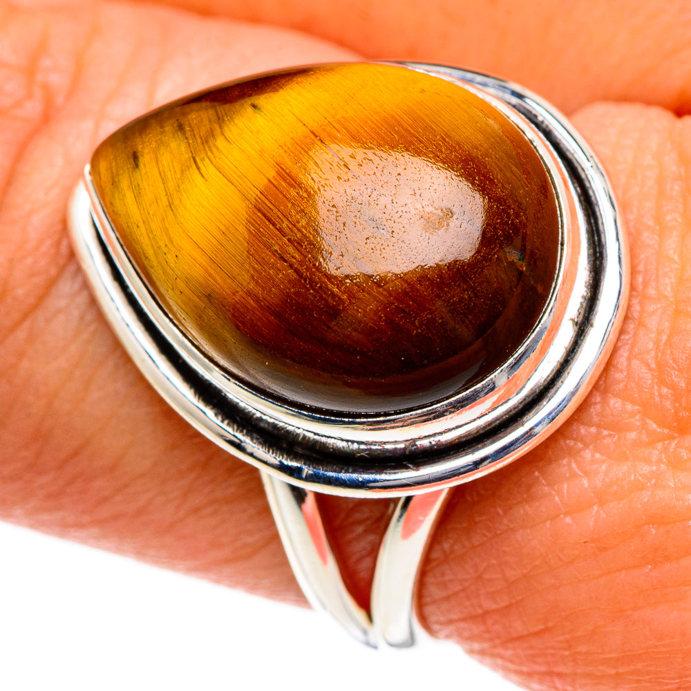 Tiger Eye Rings handcrafted by Ana Silver Co - RING84597