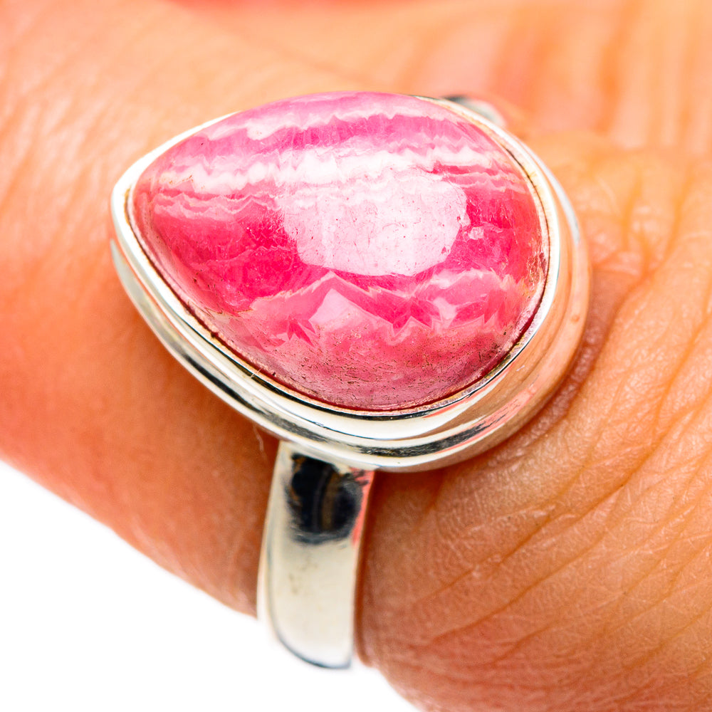 Rhodochrosite Rings handcrafted by Ana Silver Co - RING84603