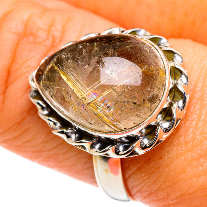 Tourmalinated Quartz Rings handcrafted by Ana Silver Co - RING84611