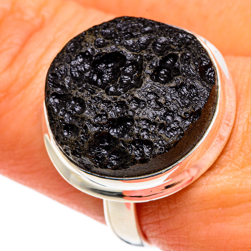 Tektite Rings handcrafted by Ana Silver Co - RING84612