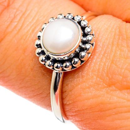 Cultured Pearl Rings handcrafted by Ana Silver Co - RING84617