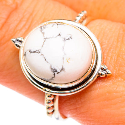 Howlite Rings handcrafted by Ana Silver Co - RING84618