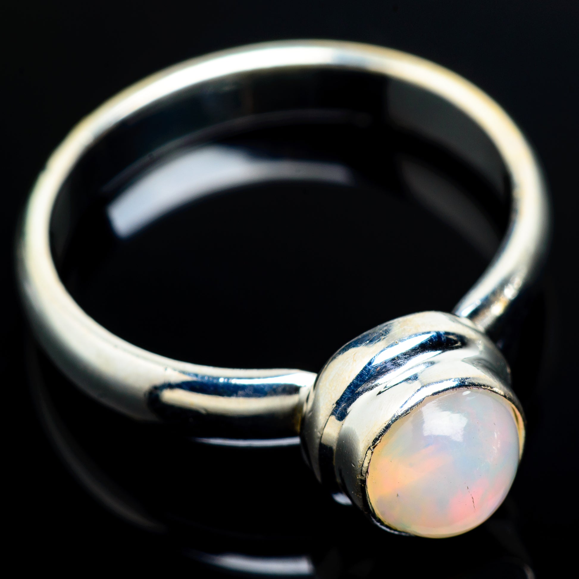 Ethiopian Opal Rings handcrafted by Ana Silver Co - RING8462