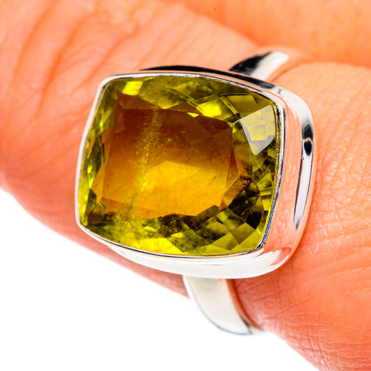 Olive Quartz Rings handcrafted by Ana Silver Co - RING84624
