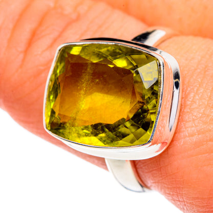 Olive Quartz Rings handcrafted by Ana Silver Co - RING84624