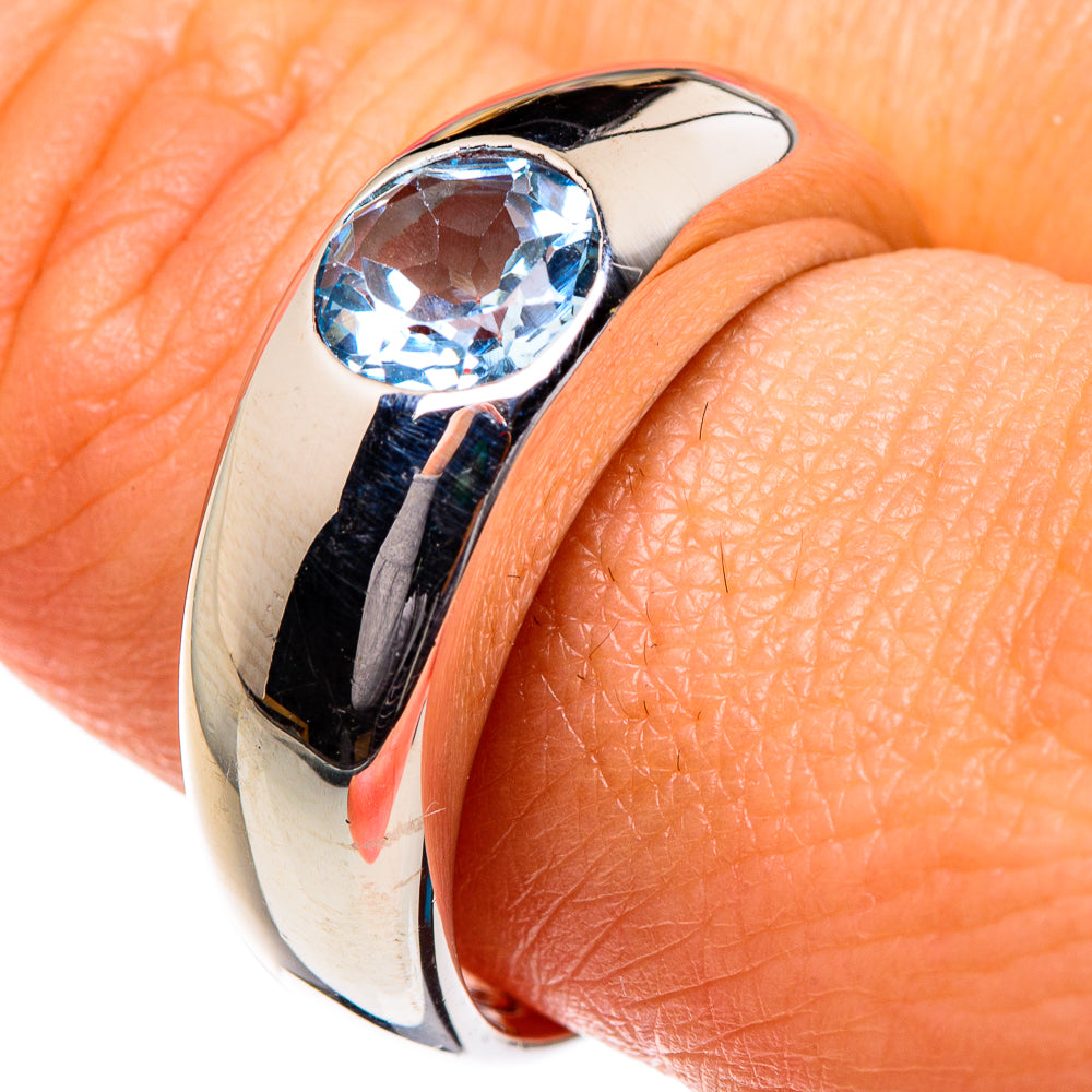 Blue Topaz Rings handcrafted by Ana Silver Co - RING84628
