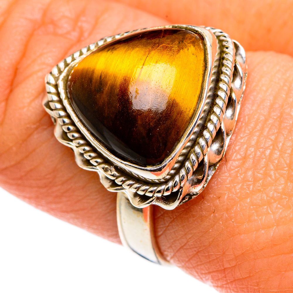 Tiger Eye Rings handcrafted by Ana Silver Co - RING84636