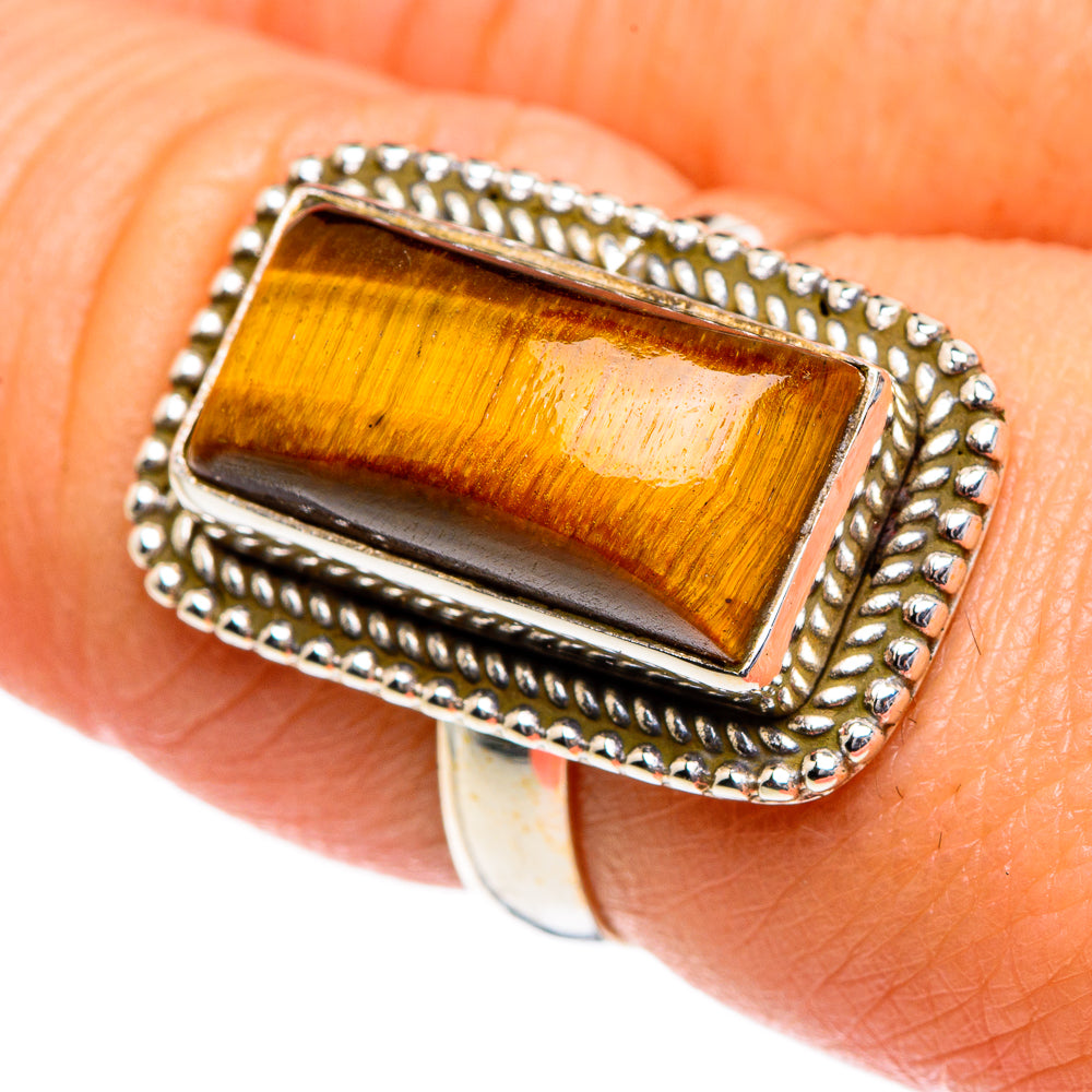 Tiger Eye Rings handcrafted by Ana Silver Co - RING84637