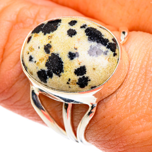 Dalmatian Jasper Rings handcrafted by Ana Silver Co - RING84638