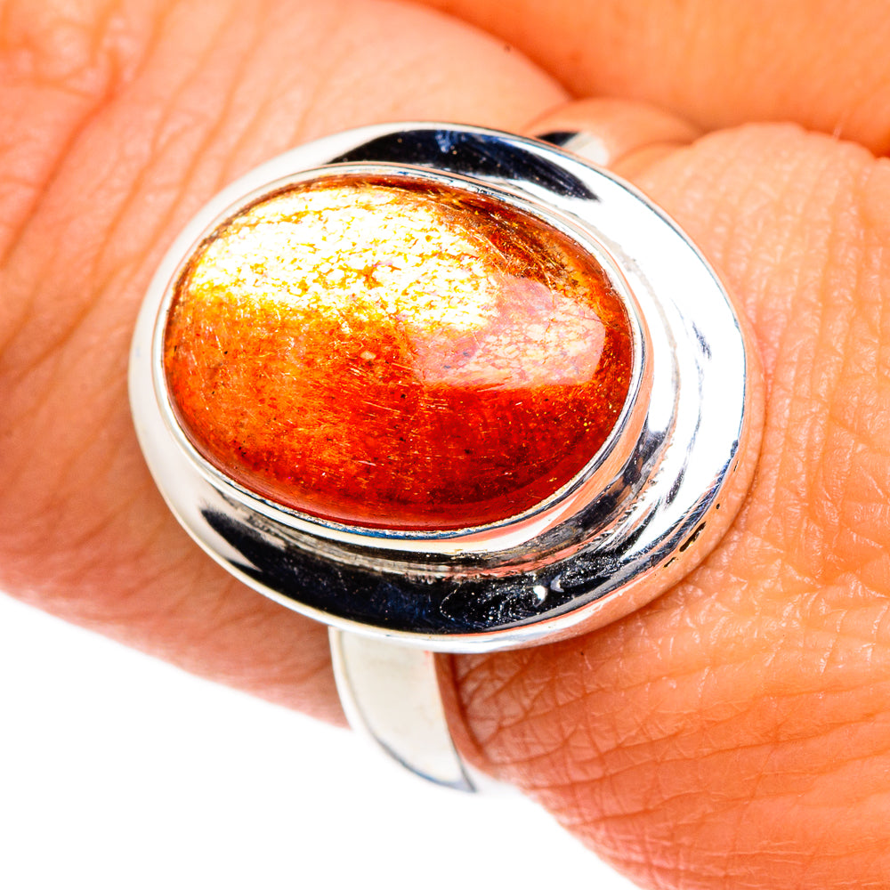 Sunstone Rings handcrafted by Ana Silver Co - RING84642