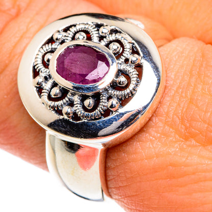 Ruby Zoisite Rings handcrafted by Ana Silver Co - RING84645