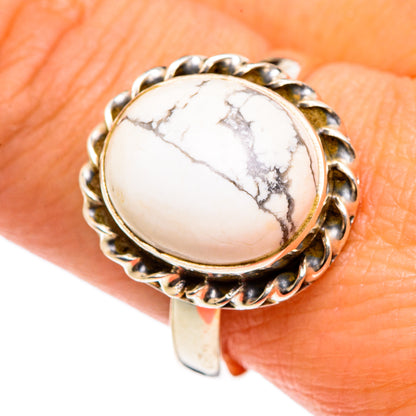 Howlite Rings handcrafted by Ana Silver Co - RING84657
