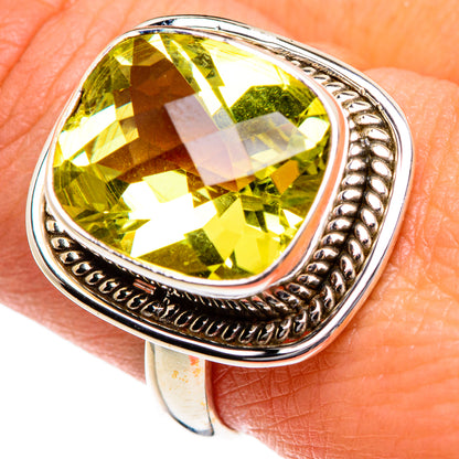 Lemon Quartz Rings handcrafted by Ana Silver Co - RING84660