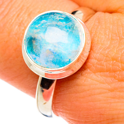Green Moonstone Rings handcrafted by Ana Silver Co - RING84668