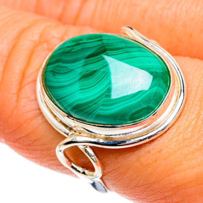Malachite Rings handcrafted by Ana Silver Co - RING84669