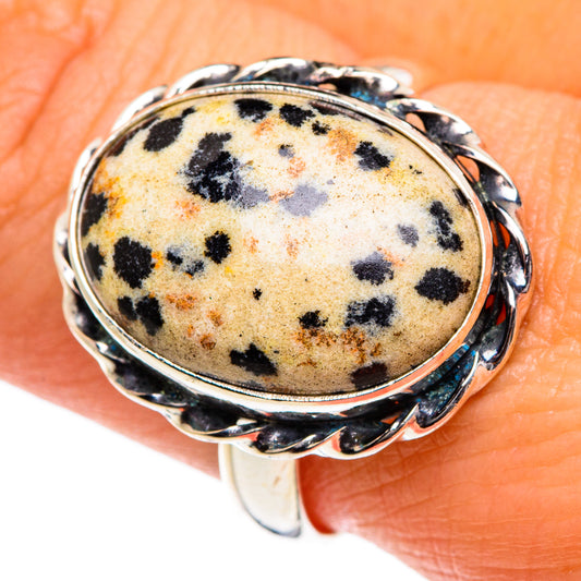 Dalmatian Jasper Rings handcrafted by Ana Silver Co - RING84673