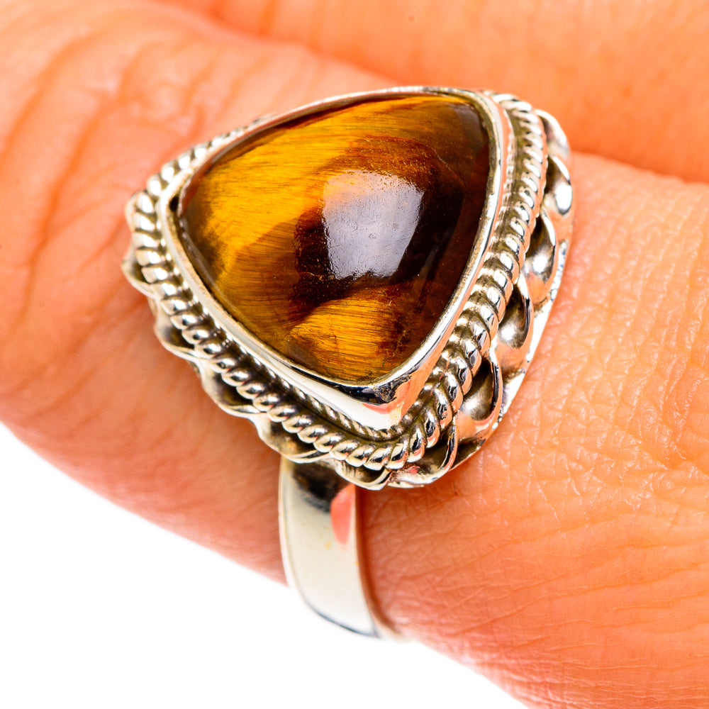 Tiger Eye Rings handcrafted by Ana Silver Co - RING84674