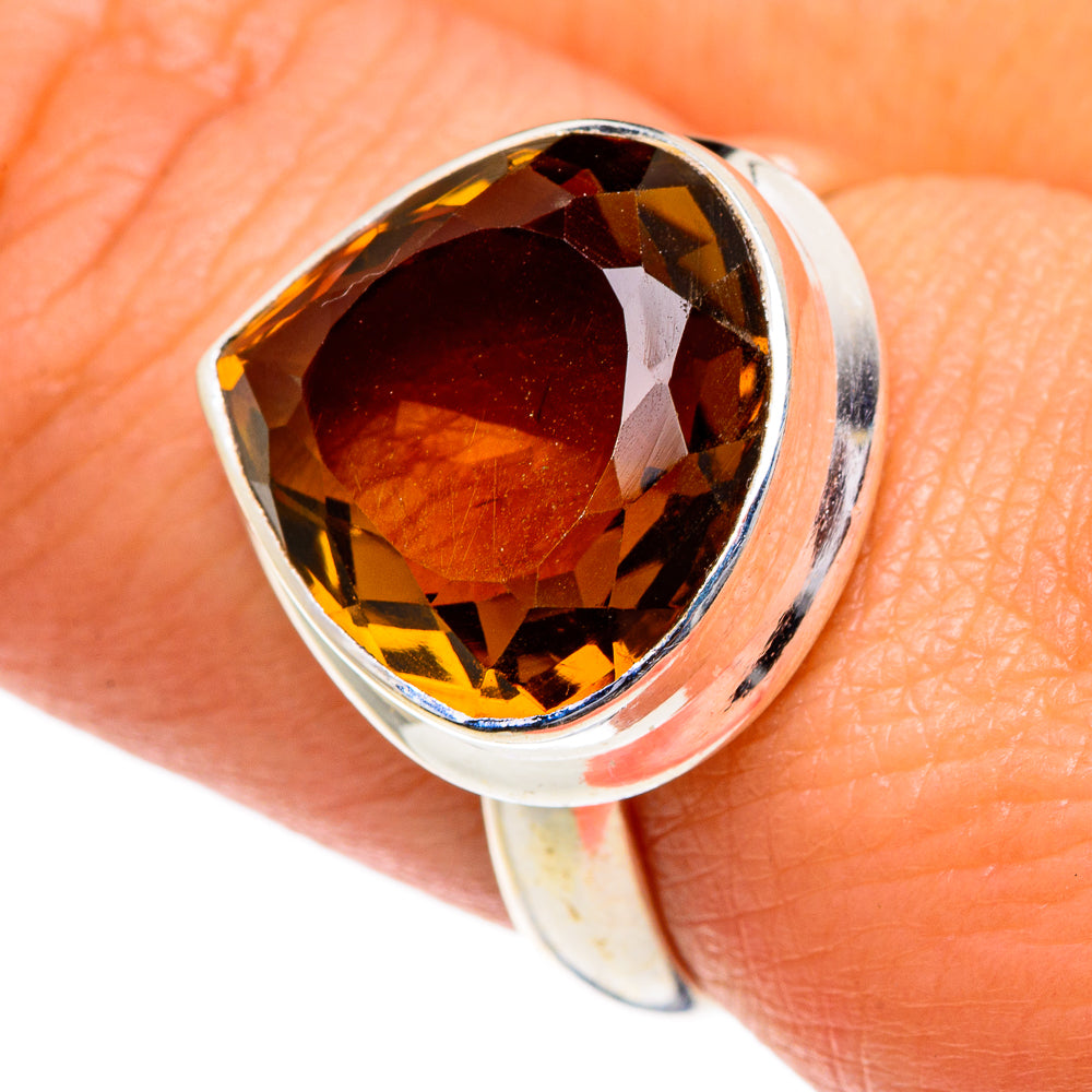 Mandarin Citrine Rings handcrafted by Ana Silver Co - RING84677
