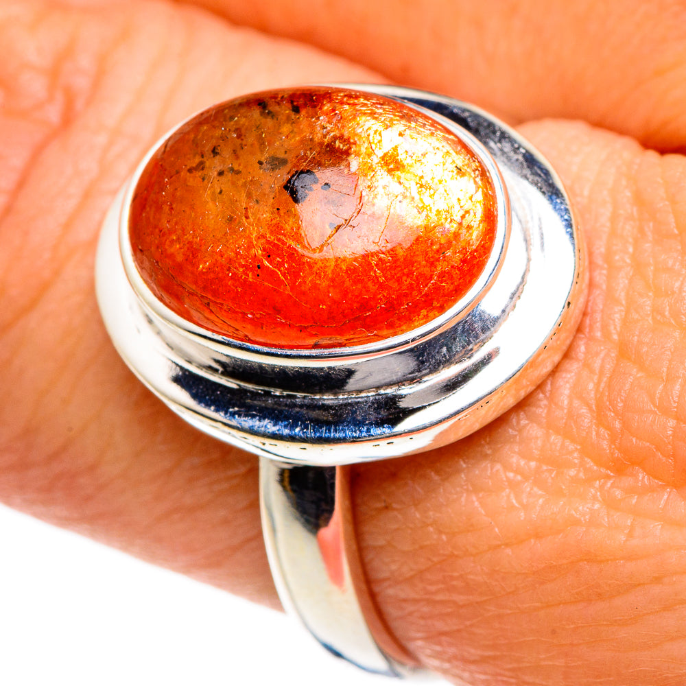 Sunstone Rings handcrafted by Ana Silver Co - RING84678