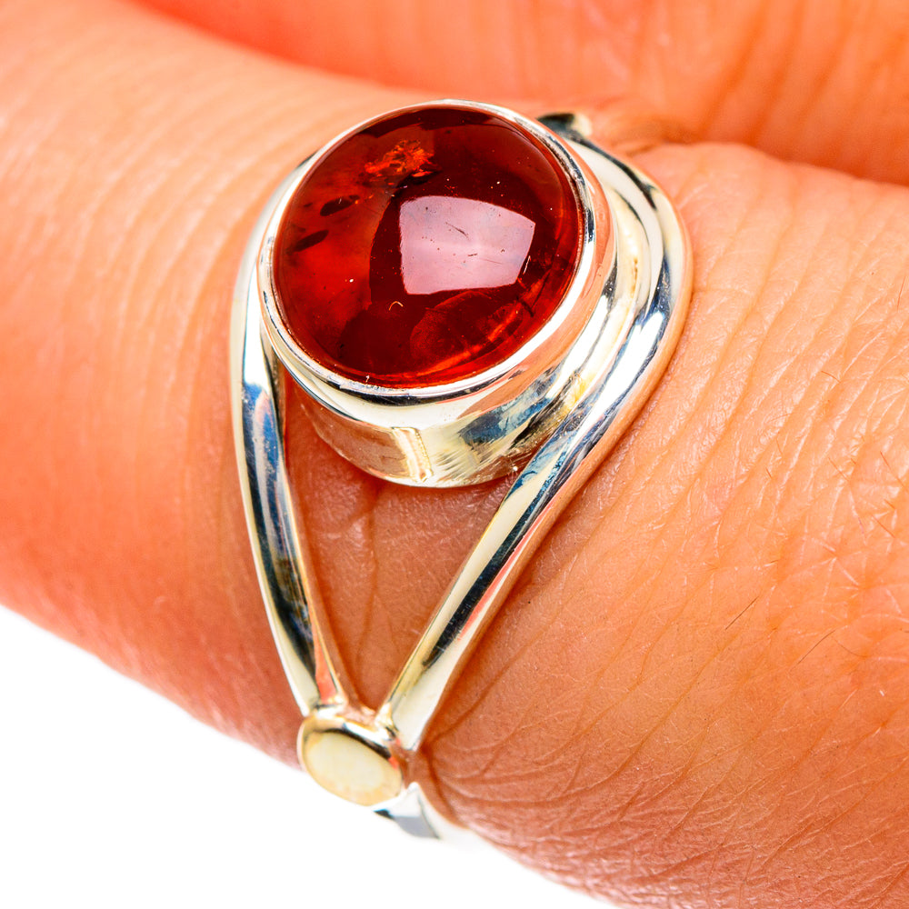 Baltic Amber Rings handcrafted by Ana Silver Co - RING84680