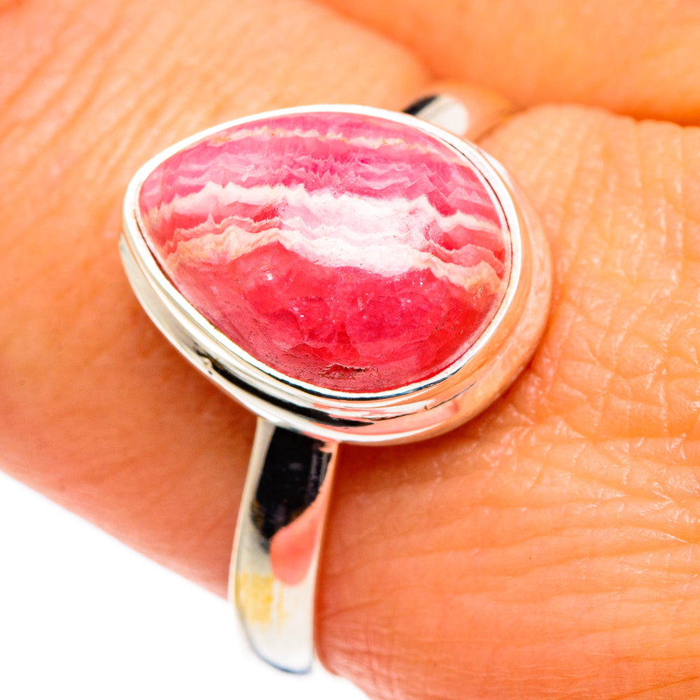 Rhodochrosite Rings handcrafted by Ana Silver Co - RING84681
