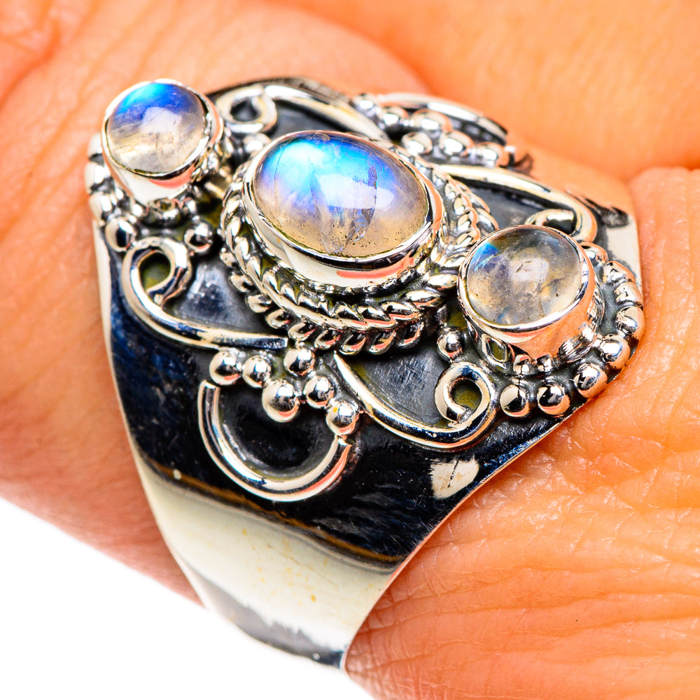 Labradorite Rings handcrafted by Ana Silver Co - RING84693
