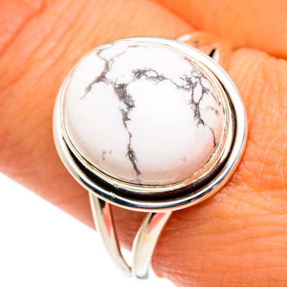 Howlite Rings handcrafted by Ana Silver Co - RING84694