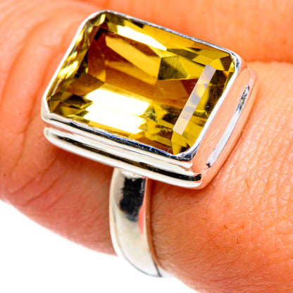 Lemon Quartz Rings handcrafted by Ana Silver Co - RING84697