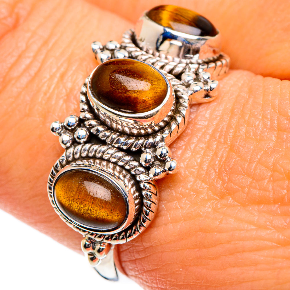 Tiger Eye Rings handcrafted by Ana Silver Co - RING84708