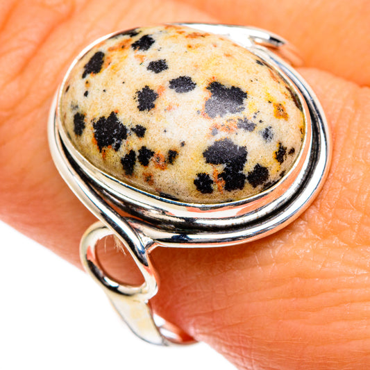 Dalmatian Jasper Rings handcrafted by Ana Silver Co - RING84710