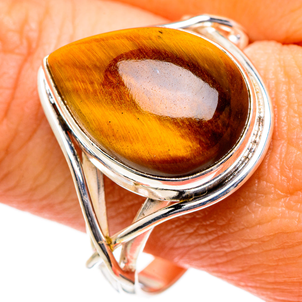 Tiger Eye Rings handcrafted by Ana Silver Co - RING84711