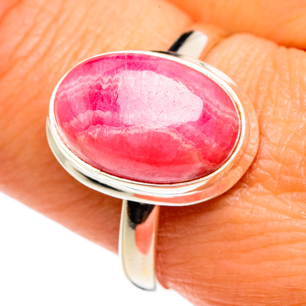 Rhodochrosite Rings handcrafted by Ana Silver Co - RING84719