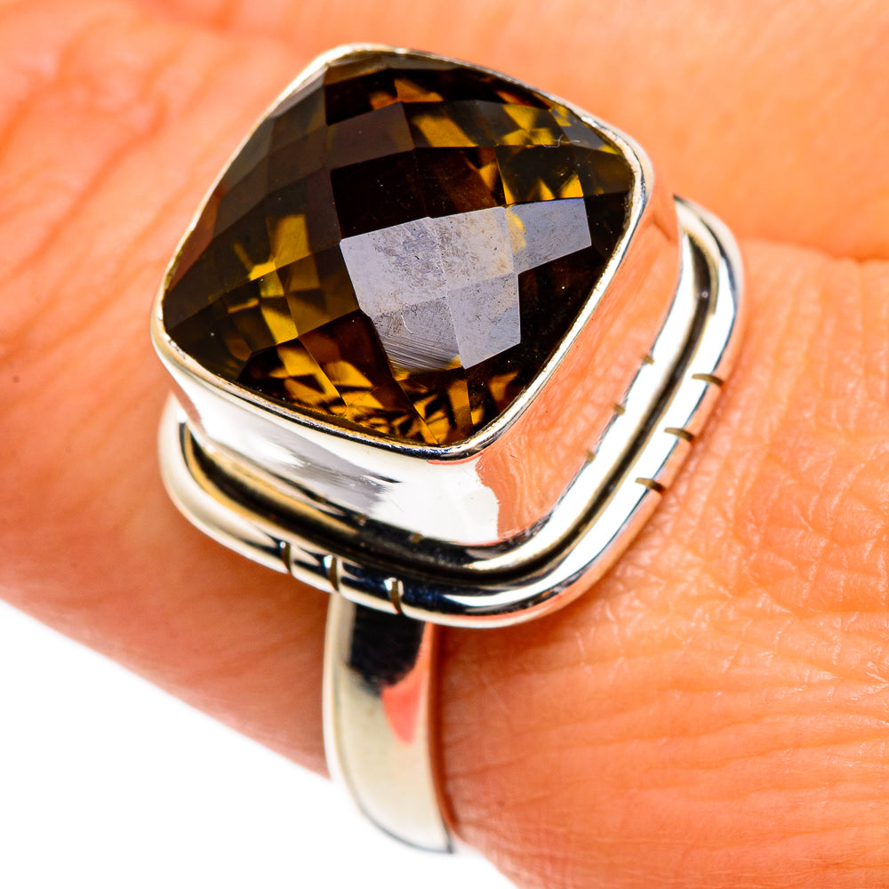 Olive Quartz Rings handcrafted by Ana Silver Co - RING84725