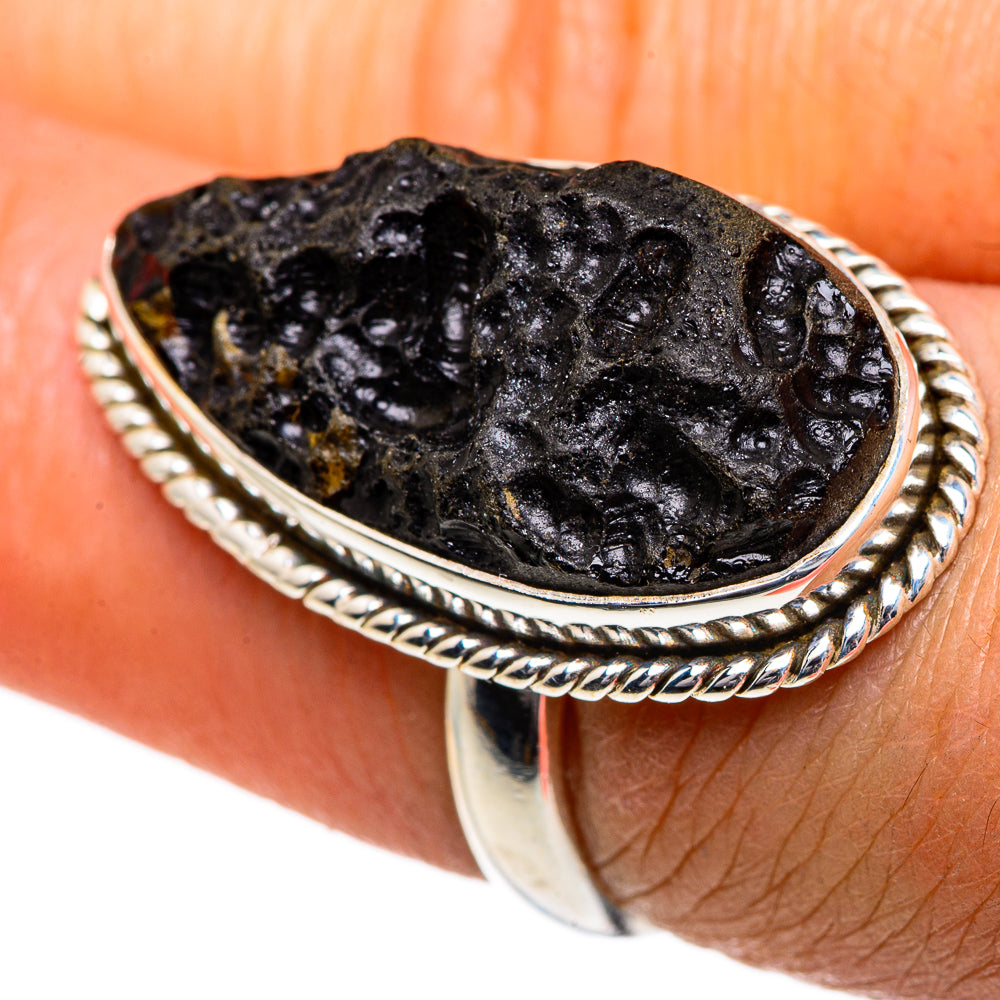 Tektite Rings handcrafted by Ana Silver Co - RING84739